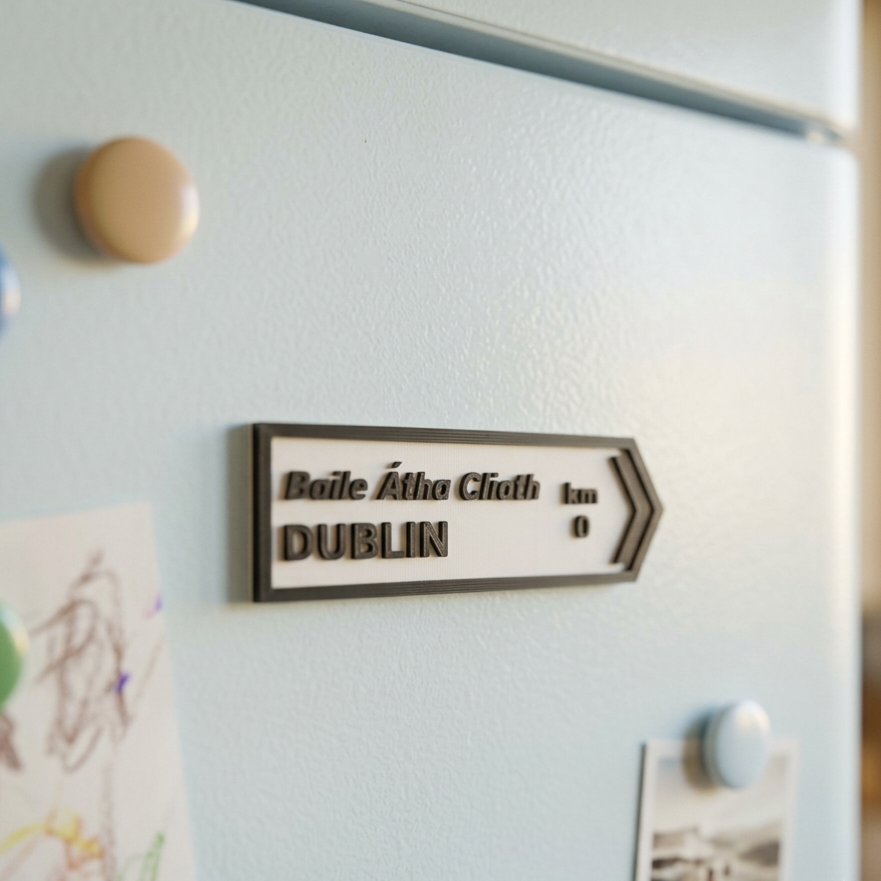 Custom Irish Road Sign Magnet