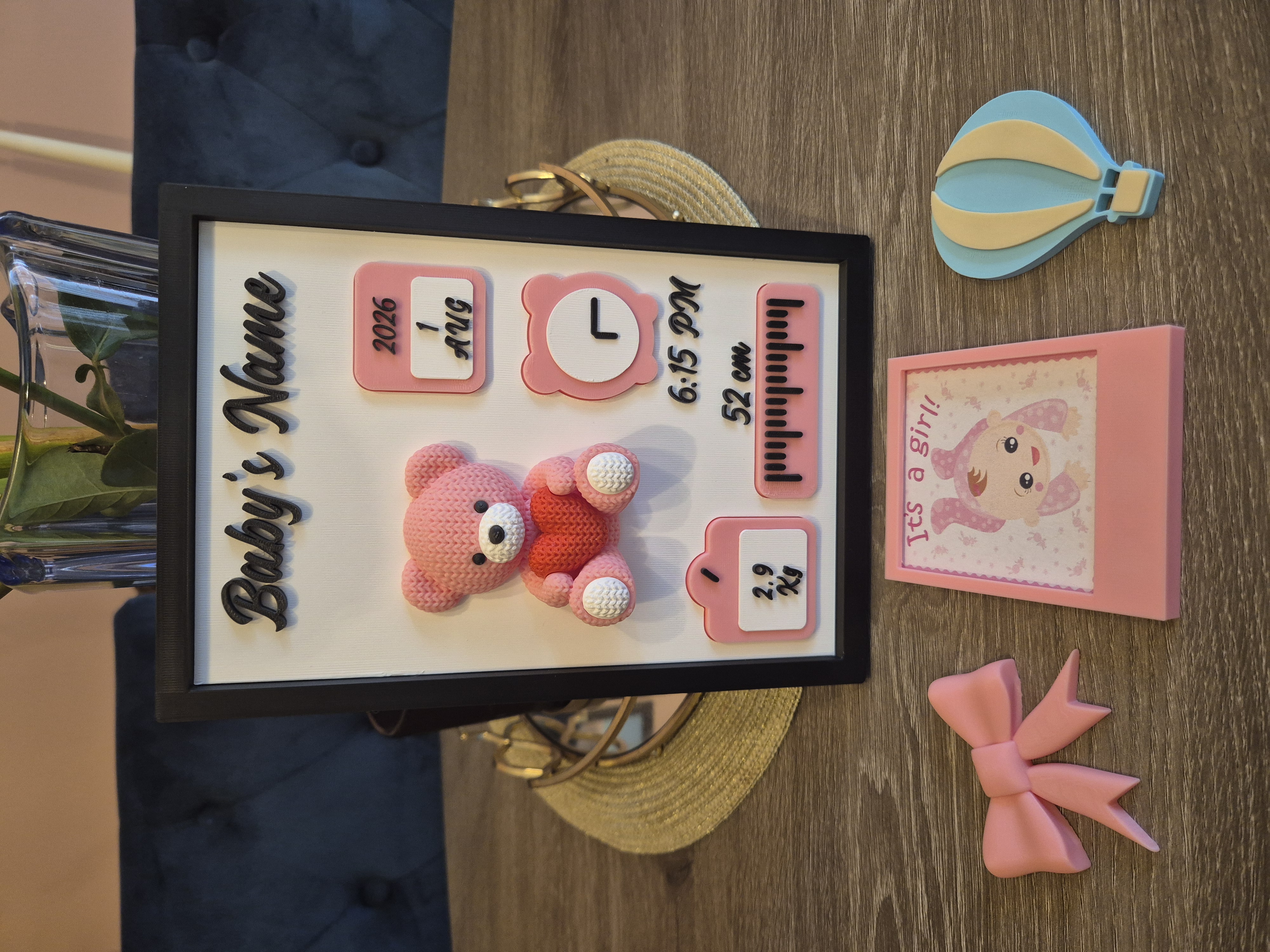 Custom 3D Nursery Name Sign